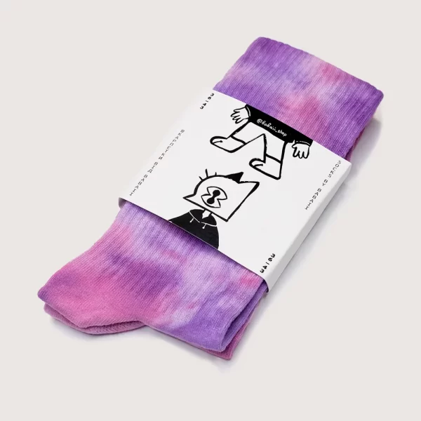 Шкарпетки “Pink and Purple” | Яскравий одяг | Babaii | Український бренд