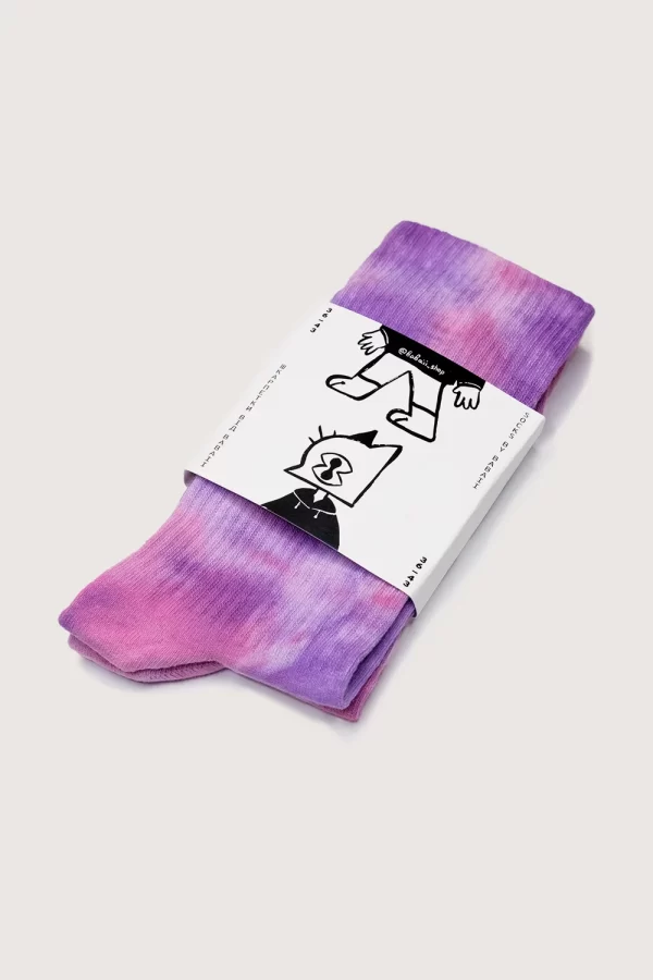Шкарпетки “Pink and Purple” | Яскравий одяг | Babaii | Український бренд