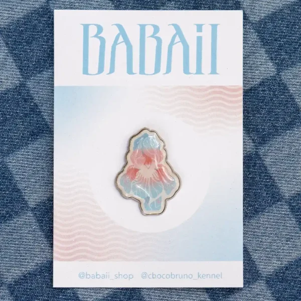 Пін “Квітка” транс | Яскравий одяг | Babaii | Український бренд
