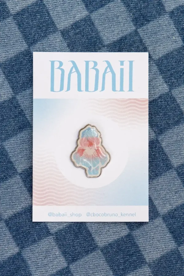 Пін “Квітка” транс | Яскравий одяг | Babaii | Український бренд