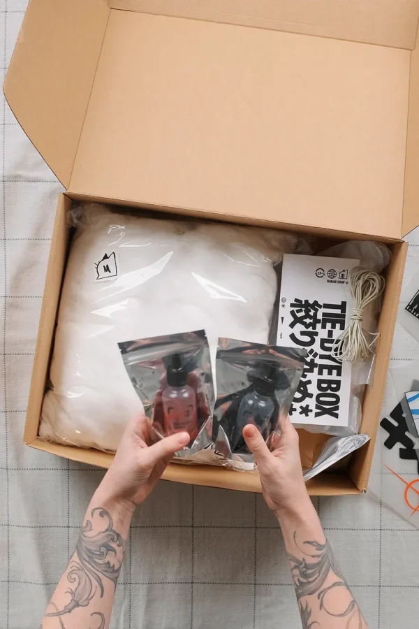 Набір з худі “Tie-Dye Box Fighter” | Яскравий одяг | Babaii | Український бренд
