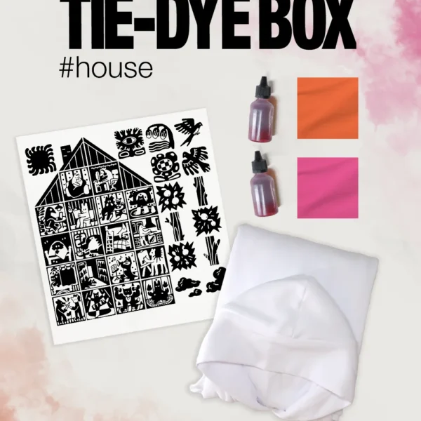 Набір з худі “Tie-Dye Box House” | Яскравий одяг | Babaii | Український бренд