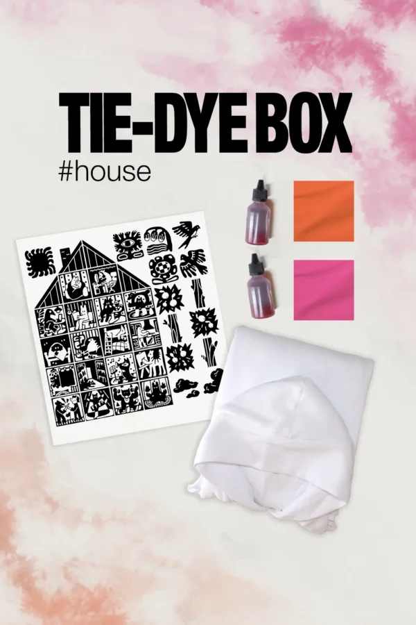 Набір з худі “Tie-Dye Box House” | Яскравий одяг | Babaii | Український бренд