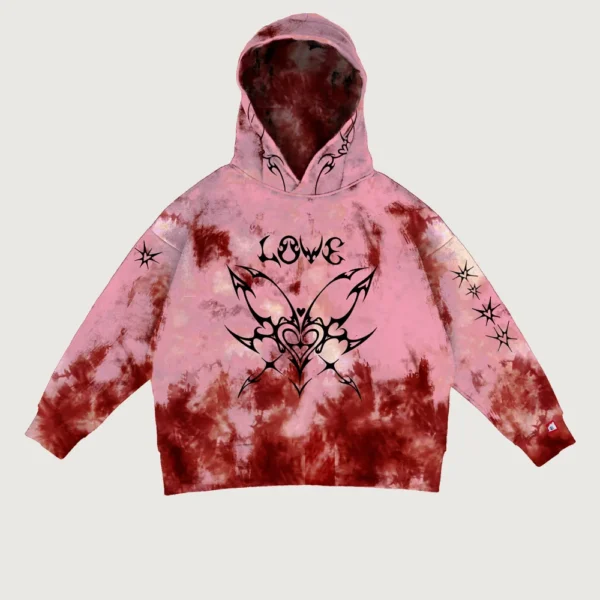 Набір з худі “Tie-Dye Box My Valentine 4” | Яскравий одяг | Babaii | Український бренд