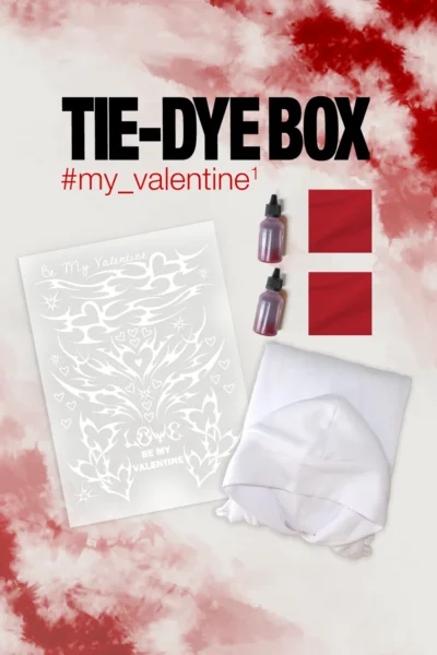 Набір з худі “Tie-Dye Box My Valentine 1” | Яскравий одяг | Babaii | Український бренд