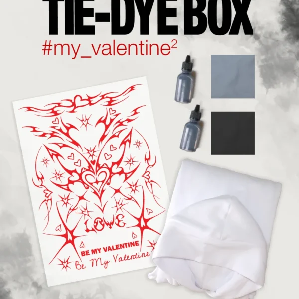 Набір з худі “Tie-Dye Box My Valentine 2” | Яскравий одяг | Babaii | Український бренд