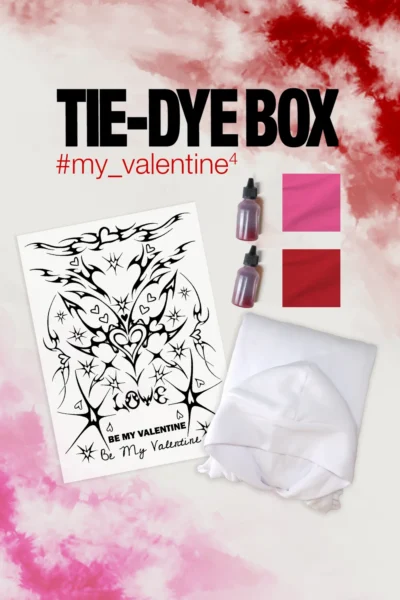Набір з худі “Tie-Dye Box My Valentine 4” | Яскравий одяг | Babaii | Український бренд
