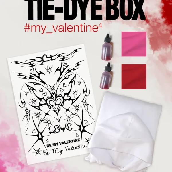 Набір з худі “Tie-Dye Box My Valentine 4” | Яскравий одяг | Babaii | Український бренд