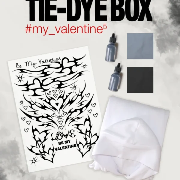 Набір з худі “Tie-Dye Box My Valentine 5” | Яскравий одяг | Babaii | Український бренд
