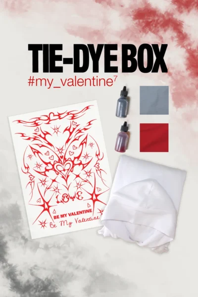 Набір з худі “Tie-Dye Box My Valentine 7” | Яскравий одяг | Babaii | Український бренд
