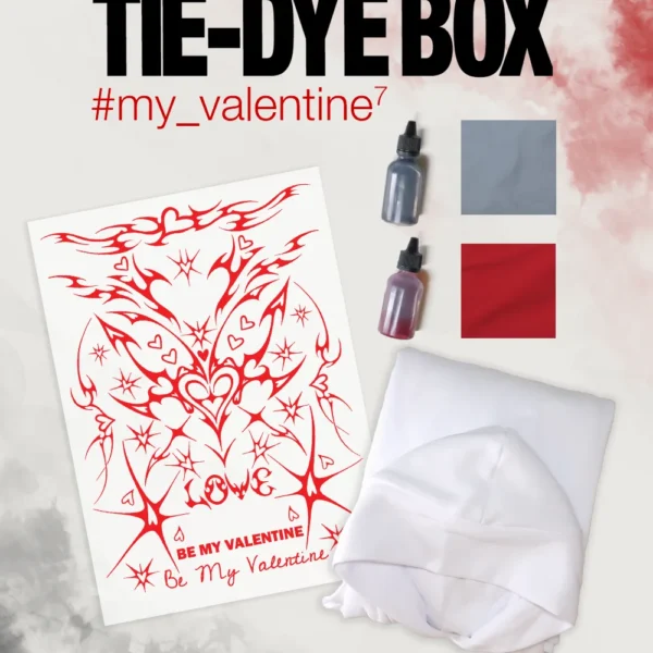 Набір з худі “Tie-Dye Box My Valentine 7” | Яскравий одяг | Babaii | Український бренд